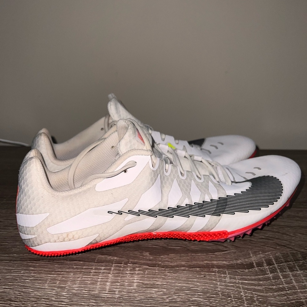 Nike White Black and Pink Track Shoes Sz 11.5